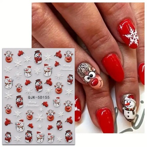 Adesivi nail art - nail, natale